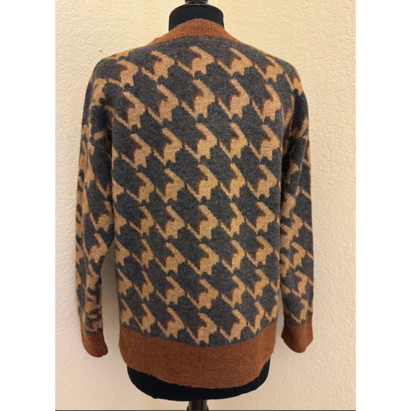 Mystree Houndstooth Sweater - Sz M - Picture 3 of 7